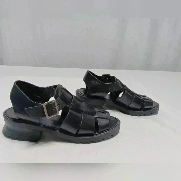 MIA Vintage Ankle Strap Leather  chunky heel sandals. Ladies size 5.5 - Picture 5 of 8